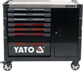 Spintelė įrankiams su ratukais, 7 stalčiai / 1 durelės Yato (YT-09033) kaina ir informacija | Mechaniniai įrankiai | pigu.lt