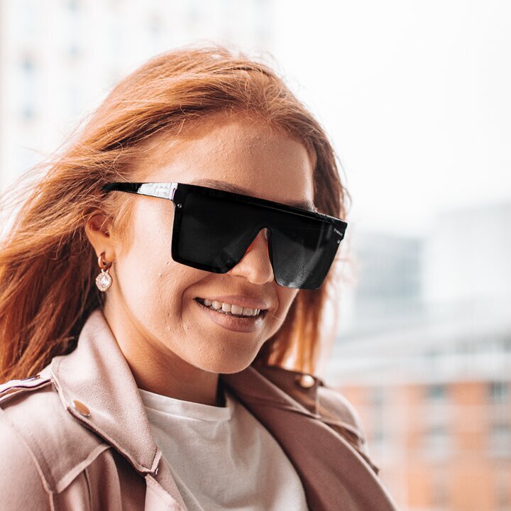 D'Armati akiniai nuo saulės Cruz, juodi kaina ir informacija | Akiniai nuo saulės moterims | pigu.lt