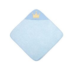 Полотенце с капюшоном Canpol Babies King, 26/800, 85x85см, синий цена и информация | Товары для купания | pigu.lt