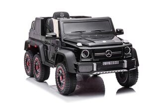 Vienvietis elektromobilis vaikams 6x6 Mercedes Benz G63, juodas kaina ir informacija | Elektromobiliai vaikams | pigu.lt