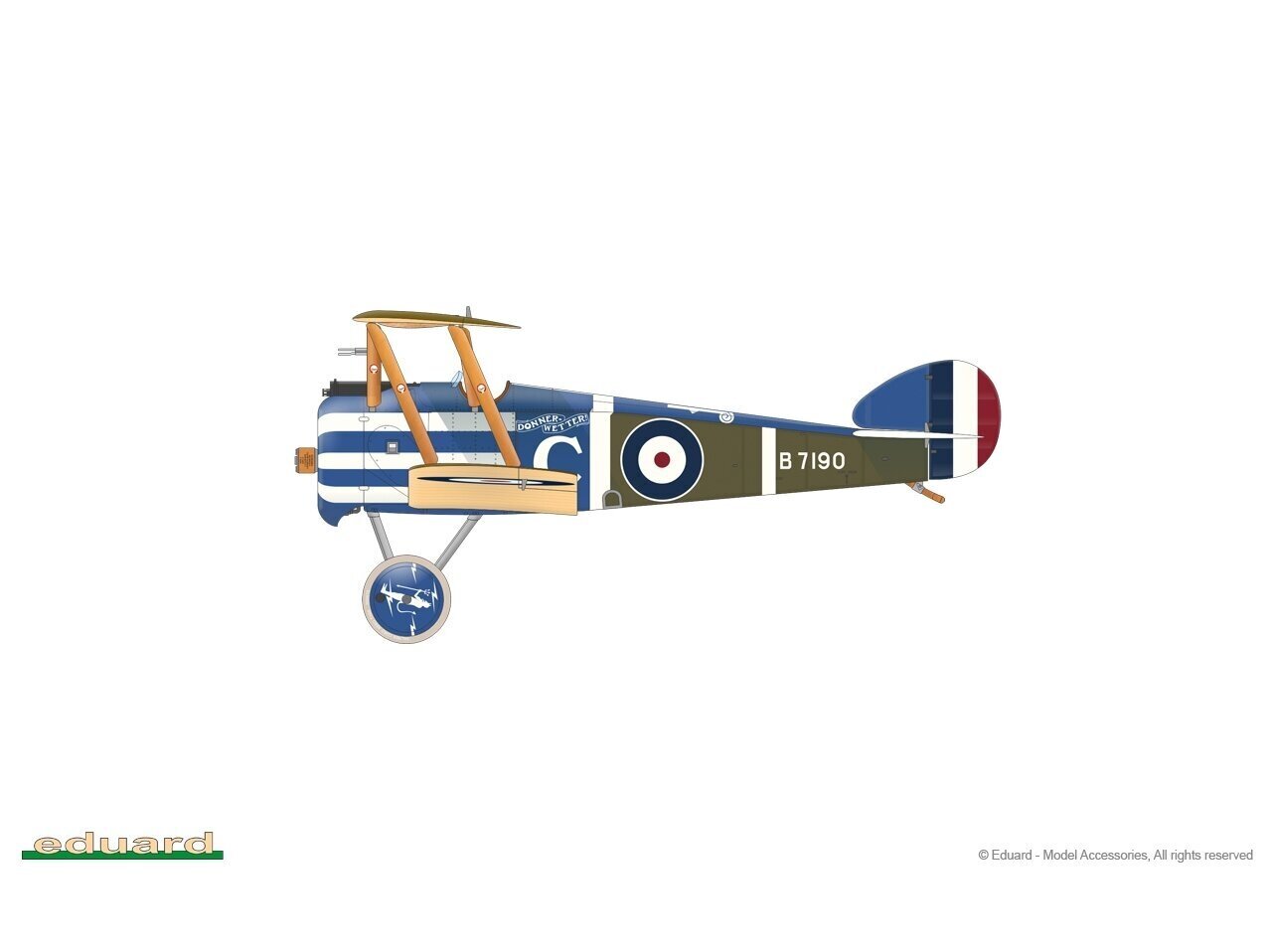 Konstruktorius lėktuvas Eduard Sopwith F.1 Camel Bentley Weekend edition, 1/48, 8485 kaina ir informacija | Konstruktoriai ir kaladėlės | pigu.lt