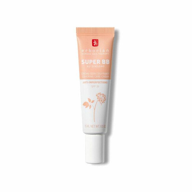 BB veido kremas Erborian Super BB Ginseng Nude, 15ml kaina ir informacija | Veido kremai | pigu.lt