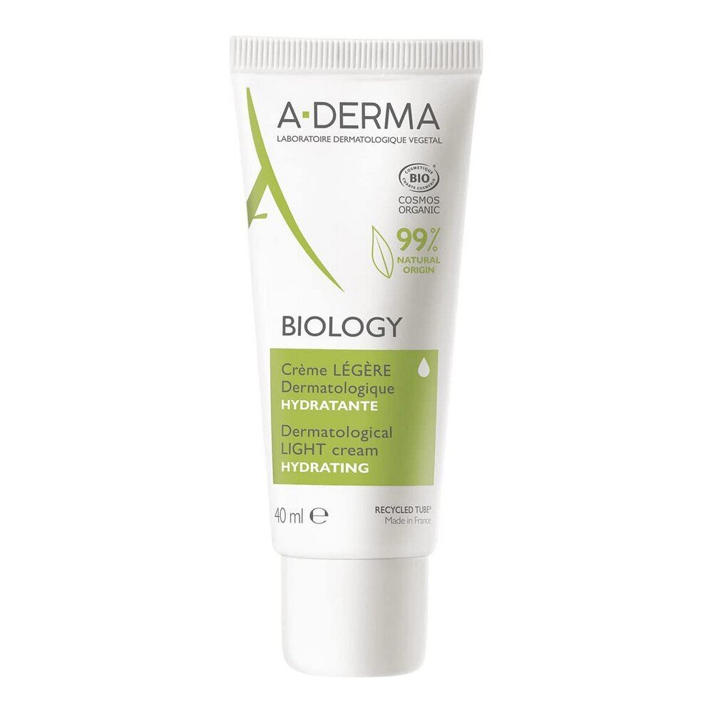 Drėkinamasis kremas A-Derma Biology, 40 ml kaina ir informacija | Veido kremai | pigu.lt