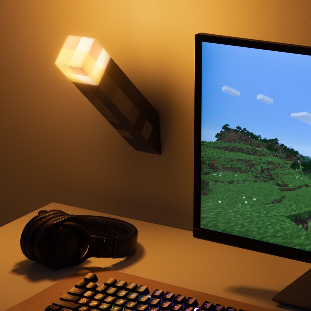 Minecraft Torch Lamp цена и информация | Žaidėjų atributika | pigu.lt