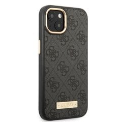 Guess PU 4G MagSafe Compatible Case skirtas iPhone 13, juodas kaina ir informacija | Telefono dėklai | pigu.lt