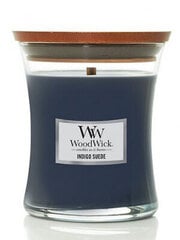 WoodWick ароматическая свеча Indigo Suede, 85 г цена и информация | Подсвечники, свечи | pigu.lt