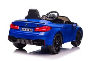 Vaikiškas vienvietis elektromobilis BMW M5 SX2118, mėlynas kaina ir informacija | Elektromobiliai vaikams | pigu.lt