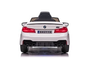 Vienvietis elektromobilis BMW M5 Drift, baltas kaina ir informacija | Elektromobiliai vaikams | pigu.lt