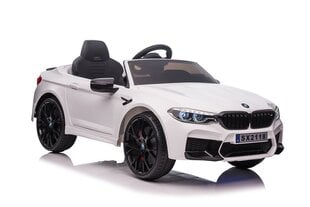 Vienvietis elektromobilis BMW M5 Drift, baltas kaina ir informacija | Elektromobiliai vaikams | pigu.lt