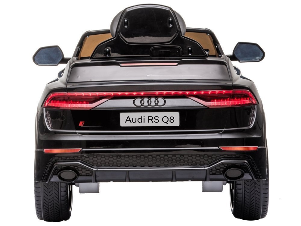 Vienvietis elektromobilis Audi RS Q8, juodas kaina ir informacija | Elektromobiliai vaikams | pigu.lt