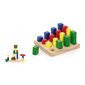 Medinės spalvingos kaladėlės - Viga Toys kaina ir informacija | Žaislai kūdikiams | pigu.lt