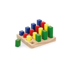Деревянные разноцветные блоки - Viga Toys цена и информация | Игрушки для малышей | pigu.lt