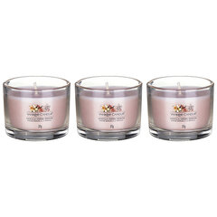 Yankee Candle Votų žvakių rinkinys Vanilla Creme Brulee stiklinėje 3 x 37 g kaina ir informacija | Žvakės, Žvakidės | pigu.lt