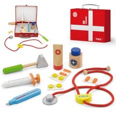 Деревянный набор маленького доктора в чемоданчике - Viga Toys цена и информация | Развивающие игрушки | pigu.lt