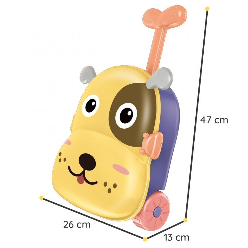 Smėlio ir vandens rinkinys lagamine - Šuo, 3in1 kaina ir informacija | Vandens, smėlio ir paplūdimio žaislai | pigu.lt
