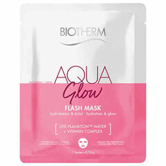 Увлажняющая и осветляющая маска для лица Biotherm Aqua Glow, 35 мл цена и информация | Маски для лица, патчи для глаз | pigu.lt