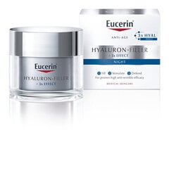 Naktinis kremas Eucerin Hyaluron-Filler 3x EFFECT 50 ml цена и информация | Кремы для лица | pigu.lt