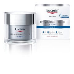 Naktinis kremas Eucerin Hyaluron-Filler 3x EFFECT 50 ml kaina ir informacija | Veido kremai | pigu.lt