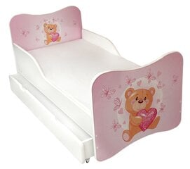 Детская кровать с матрасом и ящиком для постельного белья Ami 23, 160x80 см цена и информация | Детские кровати | pigu.lt