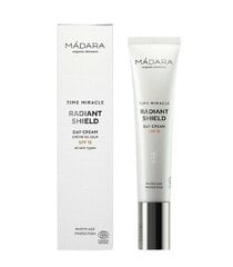 Dieninis veido kremas Madara Time Miracle Protection Radiante SPF15, 40ml kaina ir informacija | Veido kremai | pigu.lt