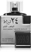 Восточная парфюмированная вода для мужчин и женщин Lattafa 24 Carat White Gold - EDP цена и информация | Женские духи | pigu.lt