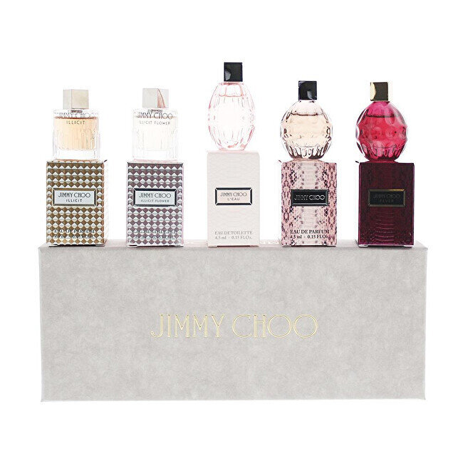 Rinkinys Jimmy Choo mini set moterims: tualetinis vanduo EDT, 2 x 4,5 ml + kvapusis vanduo EDP, 3 x 4,5 ml kaina ir informacija | Kvepalai moterims | pigu.lt