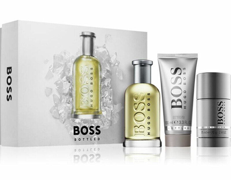Rinkinys Hugo Boss No. 6 Bottled vyrams: tualetinis vanduo EDT, 100 ml + dušo želė, 100 ml + dezodorantas, 75 ml kaina ir informacija | Kvepalai vyrams | pigu.lt