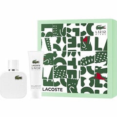 Набор Lacoste Eau de Lacoste L.12.12 Blanc для мужчин: EDT для мужчин 50 мл + гель для душа 50 мл цена и информация | Мужские духи | pigu.lt