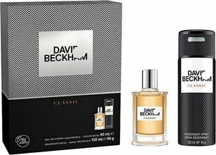 David Beckham Classic - EDT 40 ml + deodorant spray 150 ml цена и информация | Мужские духи | pigu.lt