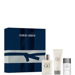 Armani Acqua Di Gio Pour Homme - EDT 100 ml + solid deodorant 75 ml + aftershave 75 ml цена и информация | Мужские духи | pigu.lt