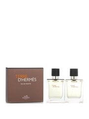 Rinkinys Hermès Terre D'Hermes vyrams, tualetinis vanduo EDT, 50 ml + tualetinis vanduo EDT, 50 ml kaina ir informacija | Kvepalai vyrams | pigu.lt