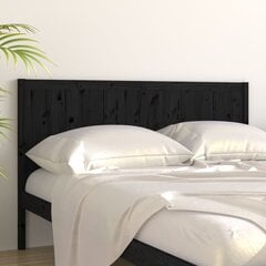 Изголовье кровати, 205,5x4x100 см, чёрное цена и информация | Кровати | pigu.lt