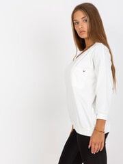 хлопковая блузка цвета экрю с v-образным вырезом цена и информация | Женские блузки, рубашки | pigu.lt