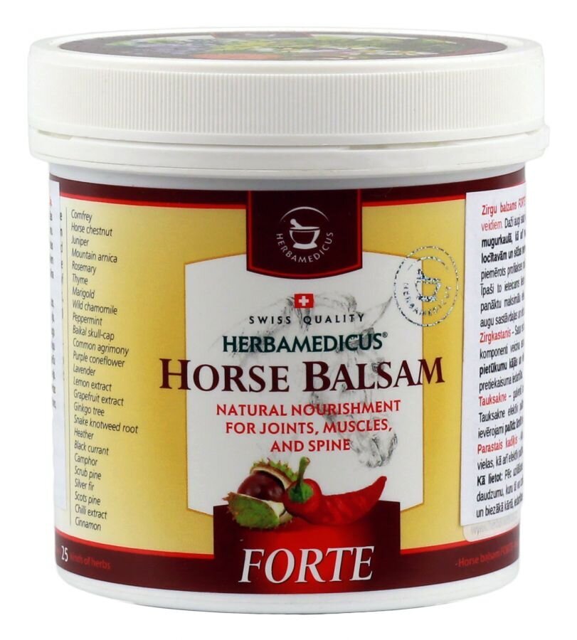 Šildantis kūno balzamas Herbamedicus Horse Balsam Forte, 250 ml цена и информация | Kūno kremai, losjonai | pigu.lt