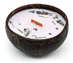 Свеча в кокосе - аромат лаванды Tropikalia  цена и информация | Подсвечники, свечи | pigu.lt