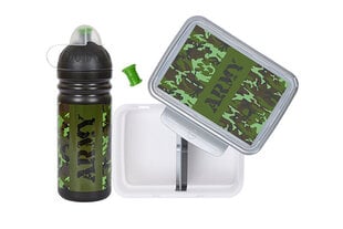 Army maisto dėžutė ir gertuvė, 2 dalys kaina ir informacija | Maisto saugojimo  indai | pigu.lt