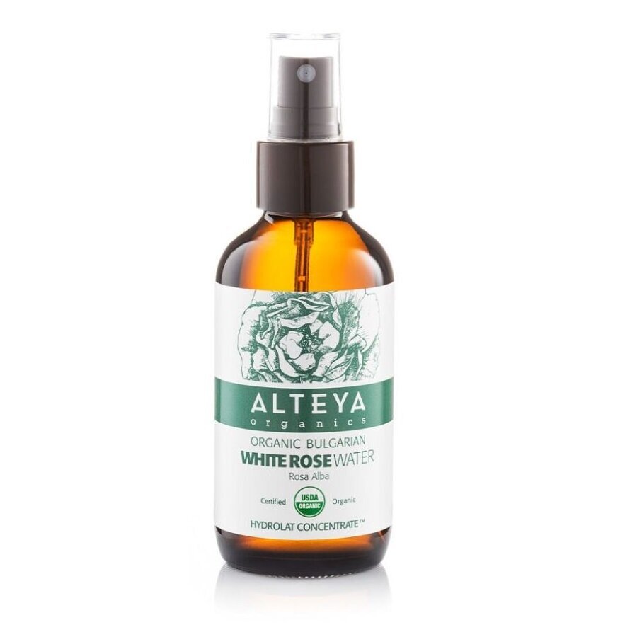 Baltųjų rožių vanduo Alteya Organics Organic Bulgarian White Rose Water, 120 ml kaina ir informacija | Eteriniai, kosmetiniai aliejai, hidrolatai | pigu.lt