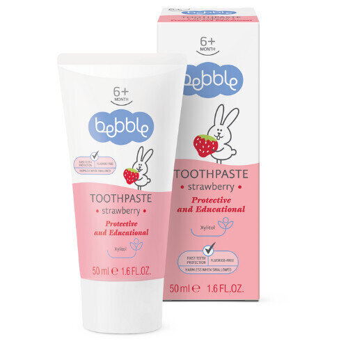 Dantų pasta vaikams Baby toothpaste strawberry, 50 ml цена и информация | Kosmetika vaikams ir mamoms | pigu.lt