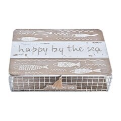 Декоративный шкафчик DKD Home Decor, металл, дерево, белый (24 x 16 x 6 см) цена и информация | Ящики для вещей | pigu.lt