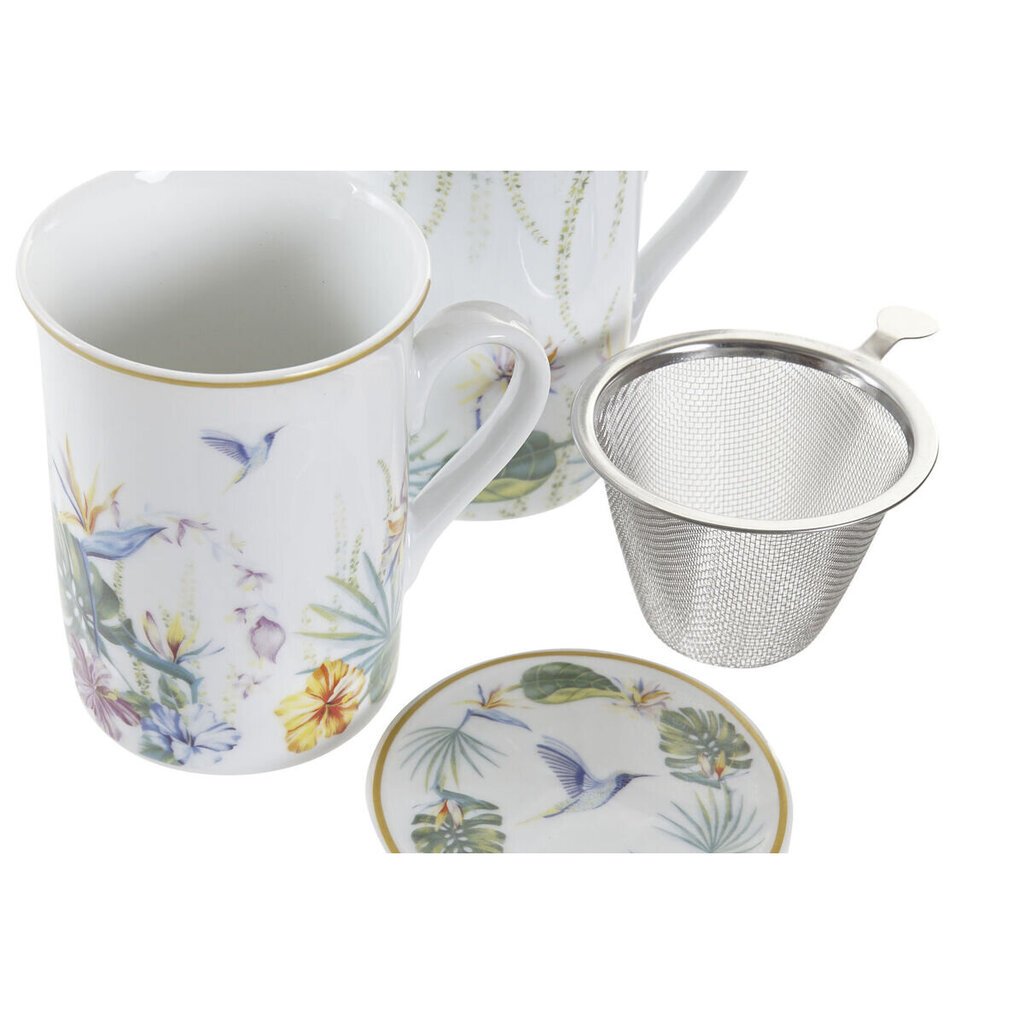 DKD Home Decor puodelis su arbatos filtru, 280 ml, 2 vnt. kaina ir informacija | Taurės, puodeliai, ąsočiai | pigu.lt
