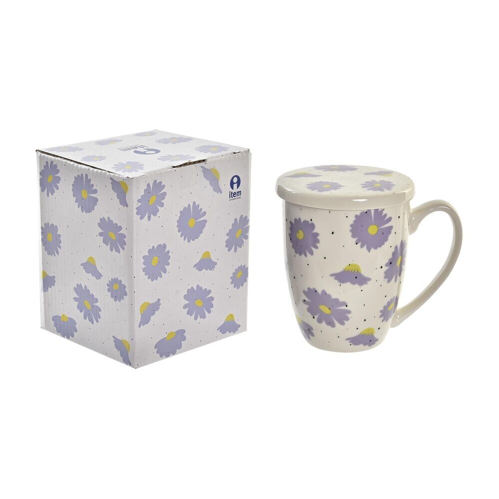 DKD Home Decor puodelis su arbatos filtru, 380 ml, 4 vnt. kaina ir informacija | Taurės, puodeliai, ąsočiai | pigu.lt