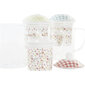 DKD Home Decor puodelis su arbatos filtru, 300 ml, 3 vnt. kaina ir informacija | Taurės, puodeliai, ąsočiai | pigu.lt