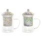 DKD Home Decor puodelis su arbatos filtru, 300 ml, 2 vnt. kaina ir informacija | Taurės, puodeliai, ąsočiai | pigu.lt