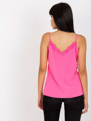 розовый топ с кружевом цена и информация | Женские блузки, рубашки | pigu.lt
