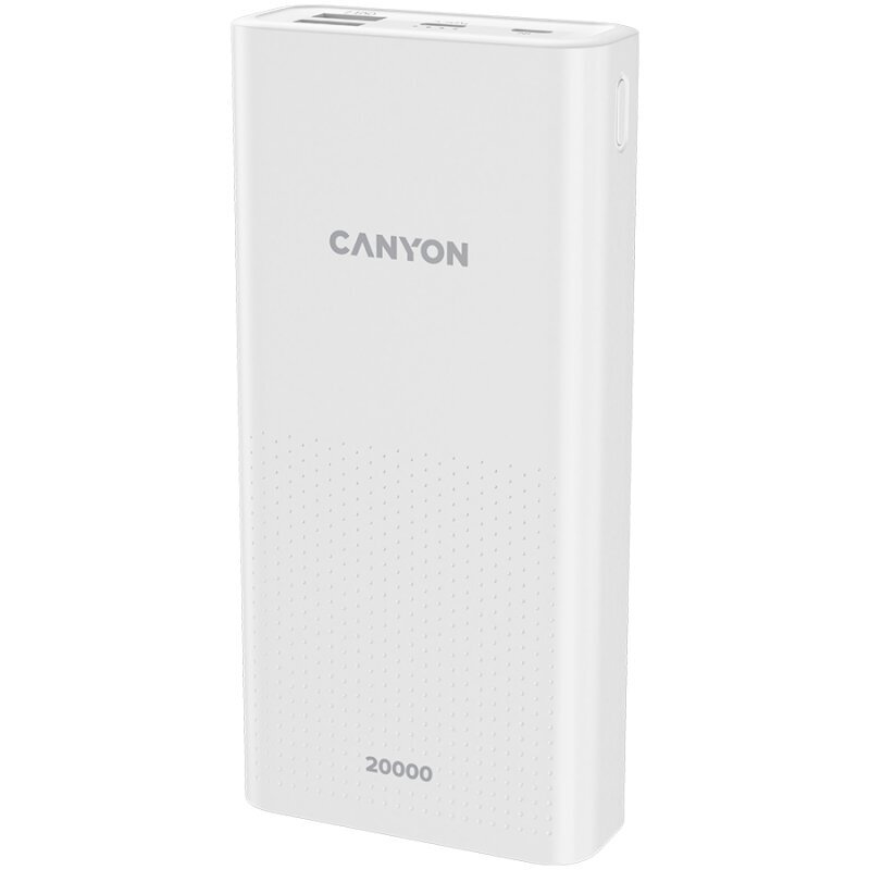 Canyon PB-2001 20000 mAh цена и информация | Atsarginiai maitinimo šaltiniai (power bank) | pigu.lt