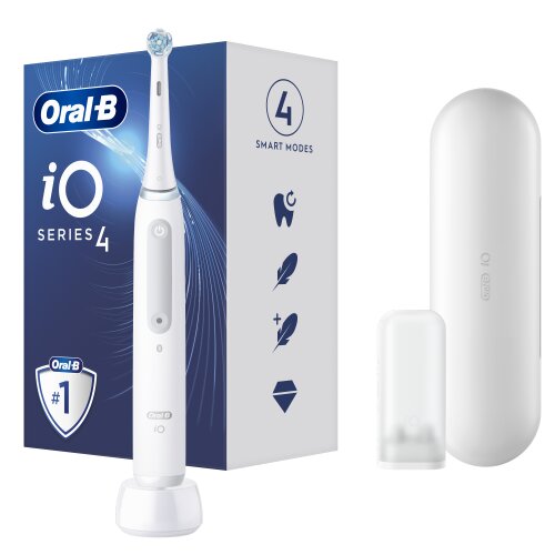 Oral-B iO4 Series Quite White цена и информация | Elektriniai dantų šepetėliai | pigu.lt