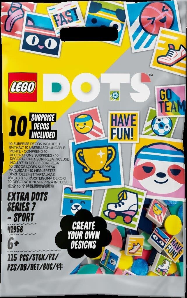 41958 LEGO® DOTS Papildomi DOTS 7 serija kaina ir informacija | Konstruktoriai ir kaladėlės | pigu.lt
