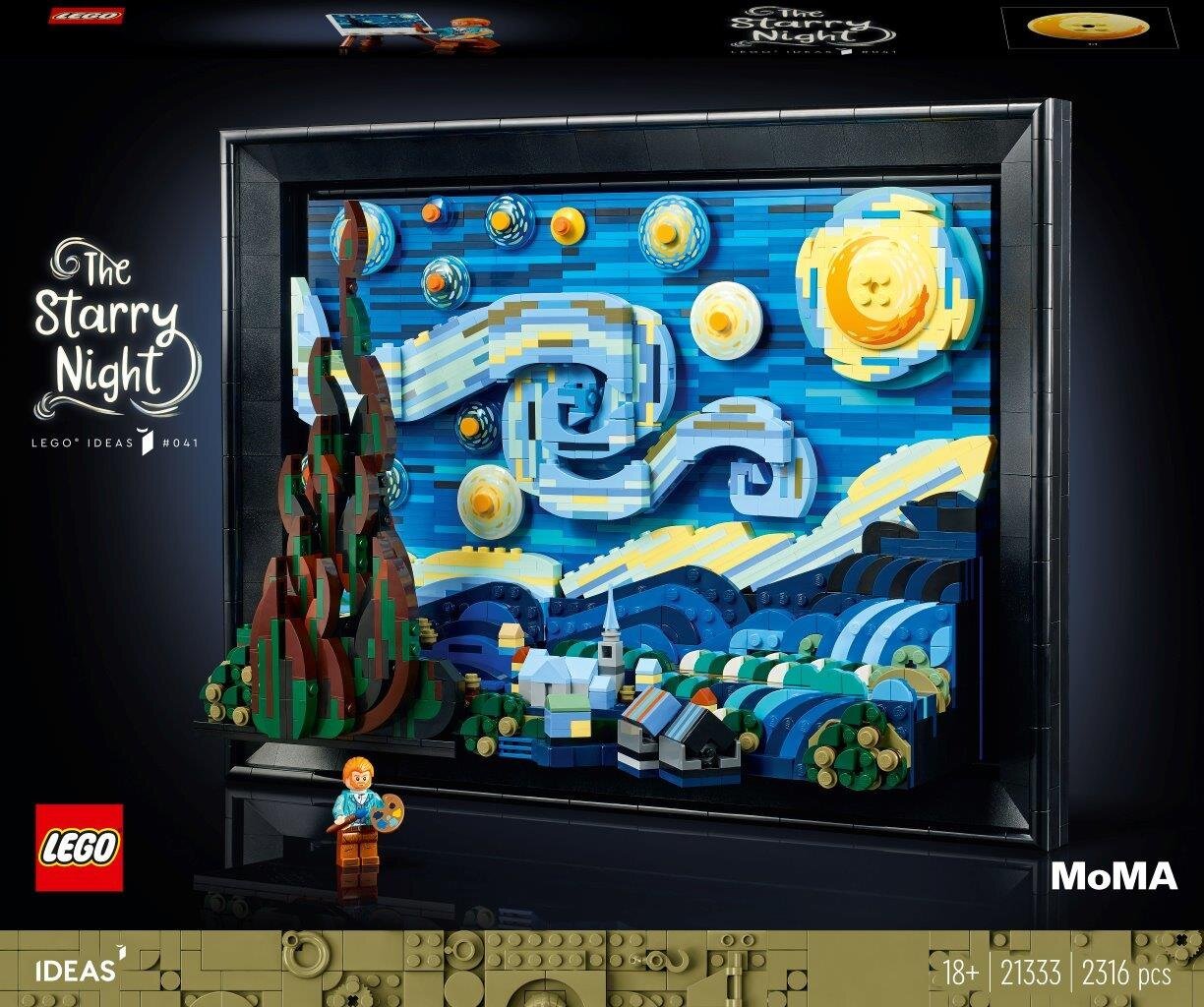 21333 LEGO® Ideas Винсент Ван Гог - Звездная ночь цена | pigu.lt