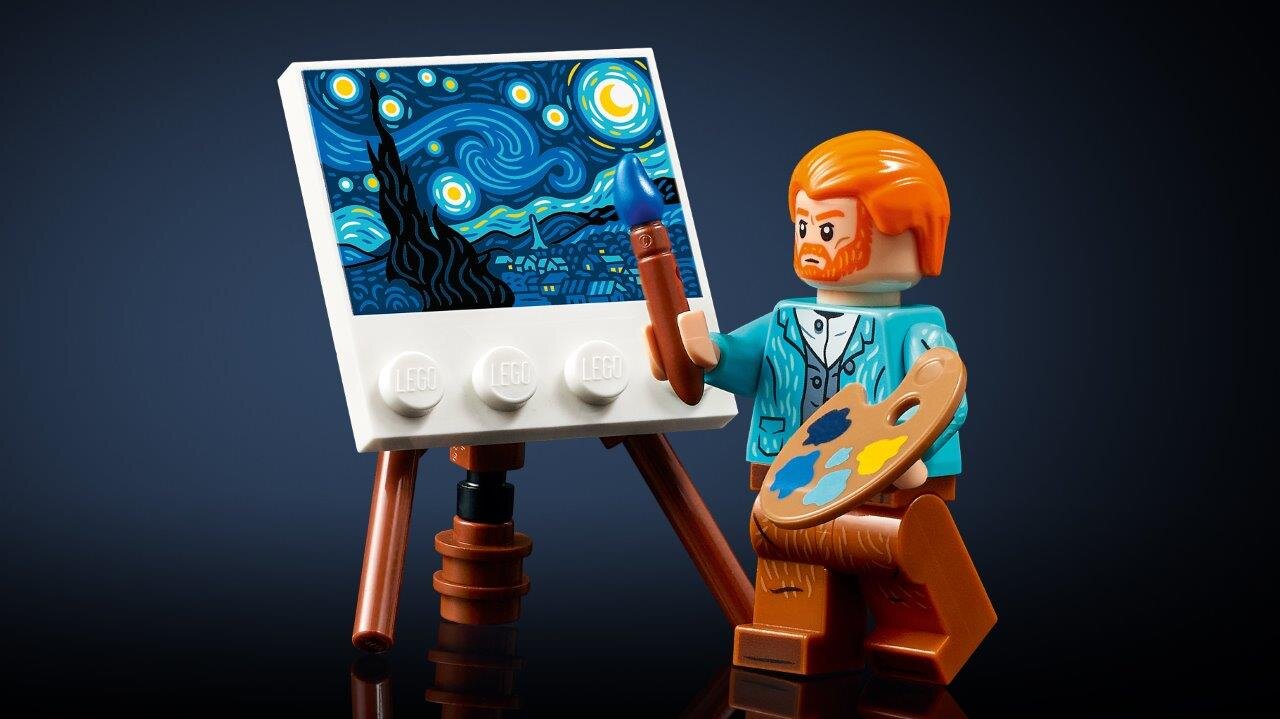 21333 LEGO® Ideas Vincentas van Gogas – Žvaigždėta naktis цена и информация | Konstruktoriai ir kaladėlės | pigu.lt