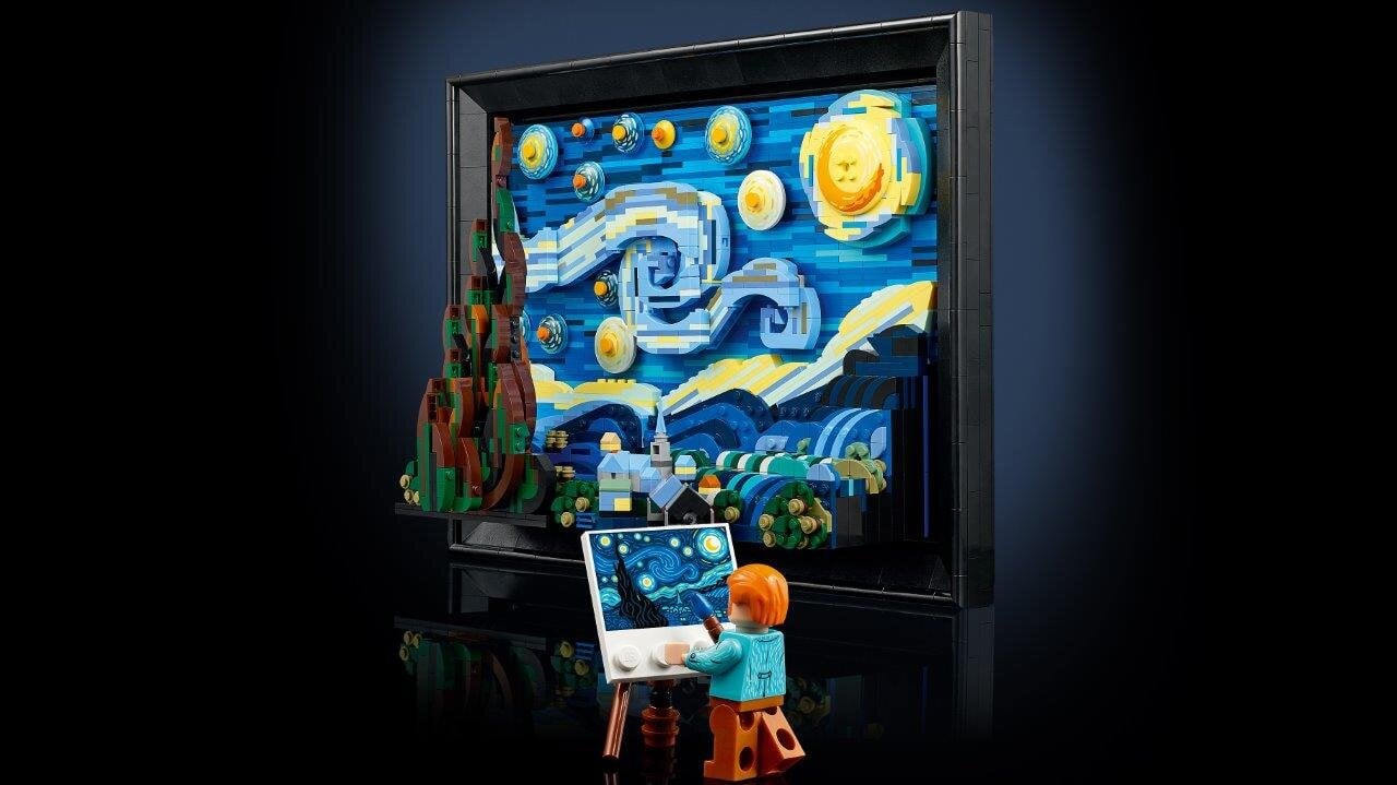 21333 LEGO® Ideas Vincentas van Gogas – Žvaigždėta naktis kaina ir informacija | Konstruktoriai ir kaladėlės | pigu.lt